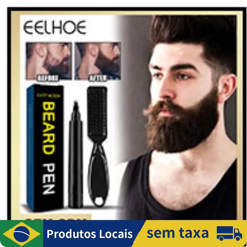 Hot Kit de caneta de enchimento para barba à prova d'água/Reparação da forma da barba masculina / melhorar o cabelo