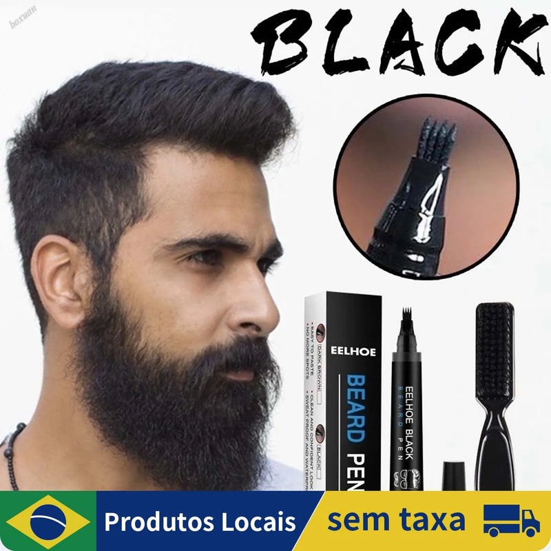 Hot Kit de caneta de enchimento para barba à prova d'água/Reparação da forma da barba masculina / melhorar o cabelo