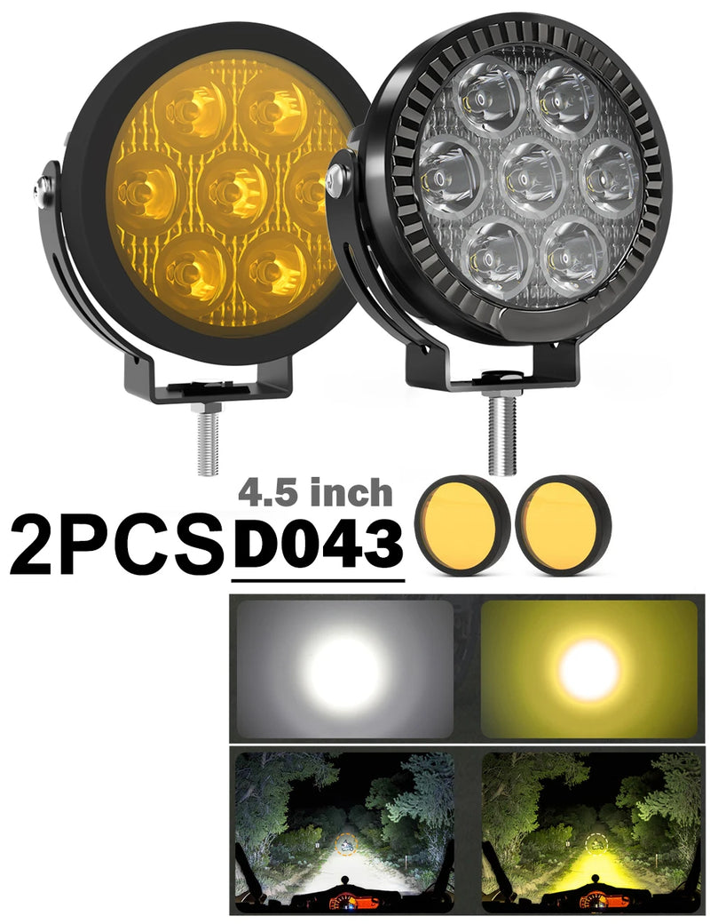 BraveWAY Refletor LED para motocicleta ABraveWAY Refletor LED para motocicleta ADV GS ATV UTV Faróis de neblina amarelos/Luz de trabalho/Lâmpadas de direção/FarolDV GS ATV UTV Faróis de neblina amarelos/Luz de trabalho/Lâmpadas de direção/Farol
